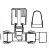 Thermostatic radiator manual valve/ straight - Image 2