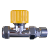 Thermostatic radiator valve-compress sealing/ straight