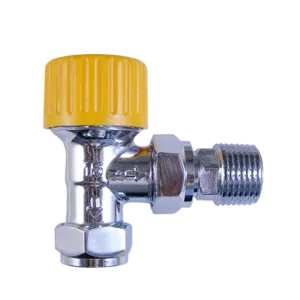 Thermostatic radiator valve-compress sealing/angle
