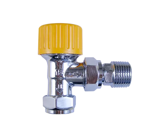 Thermostatic radiator valve-compress sealing/angle