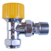 Thermostatic radiator valve-compress sealing/angle